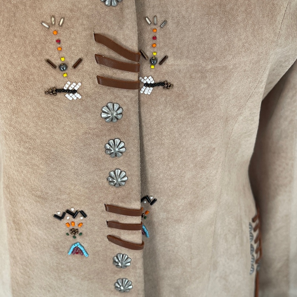 Frontier Suede Leather Jacket Medium - image 3